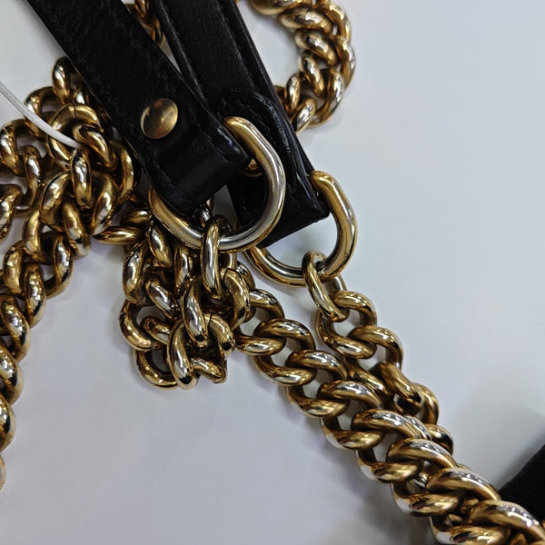 GG Marmont Small Quilted Velvet Black