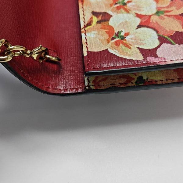 Interlocking G Small Calfskin Red