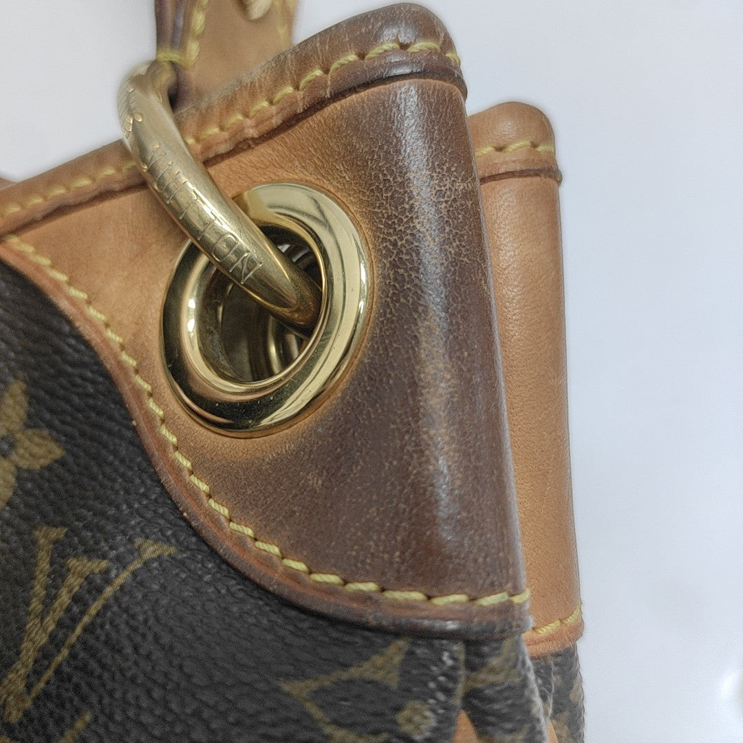 GALLIERA Monogram Coated Canvas Brown