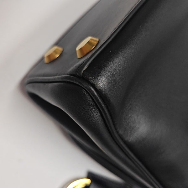 Calfskin Shoulder Bag Mini Black