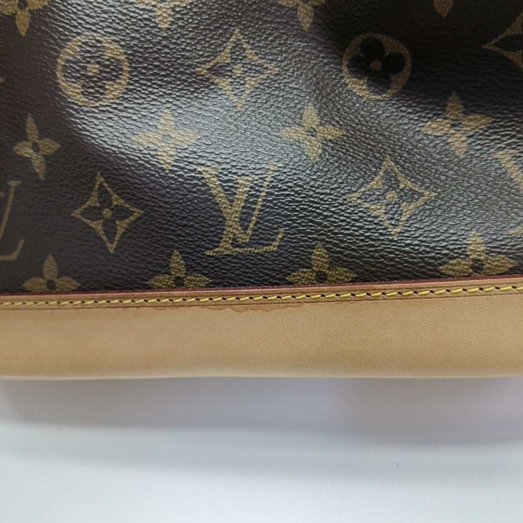 NOÉ MM Monogram Coated Canvas Brown