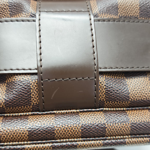 NAVIGLIO MM Damier Ebene Coated Canvas Brown