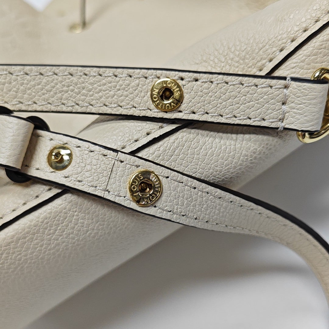 NÉONOÉ MM Monogram Calfskin White
