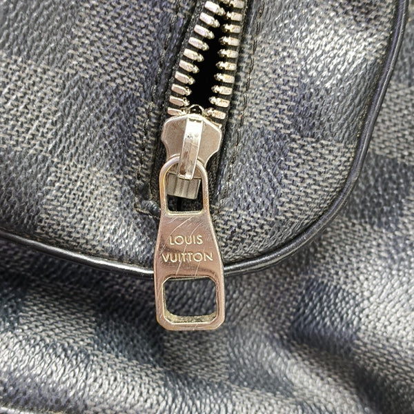 JOSH Damier Graphite Coated Canvas Gray