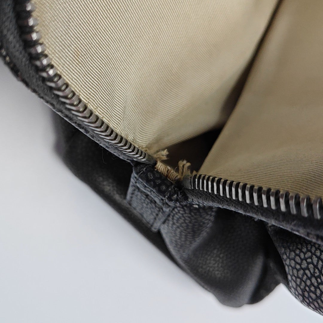 CC TIMELESS SOFT Quilted Grained Calfskin Gray