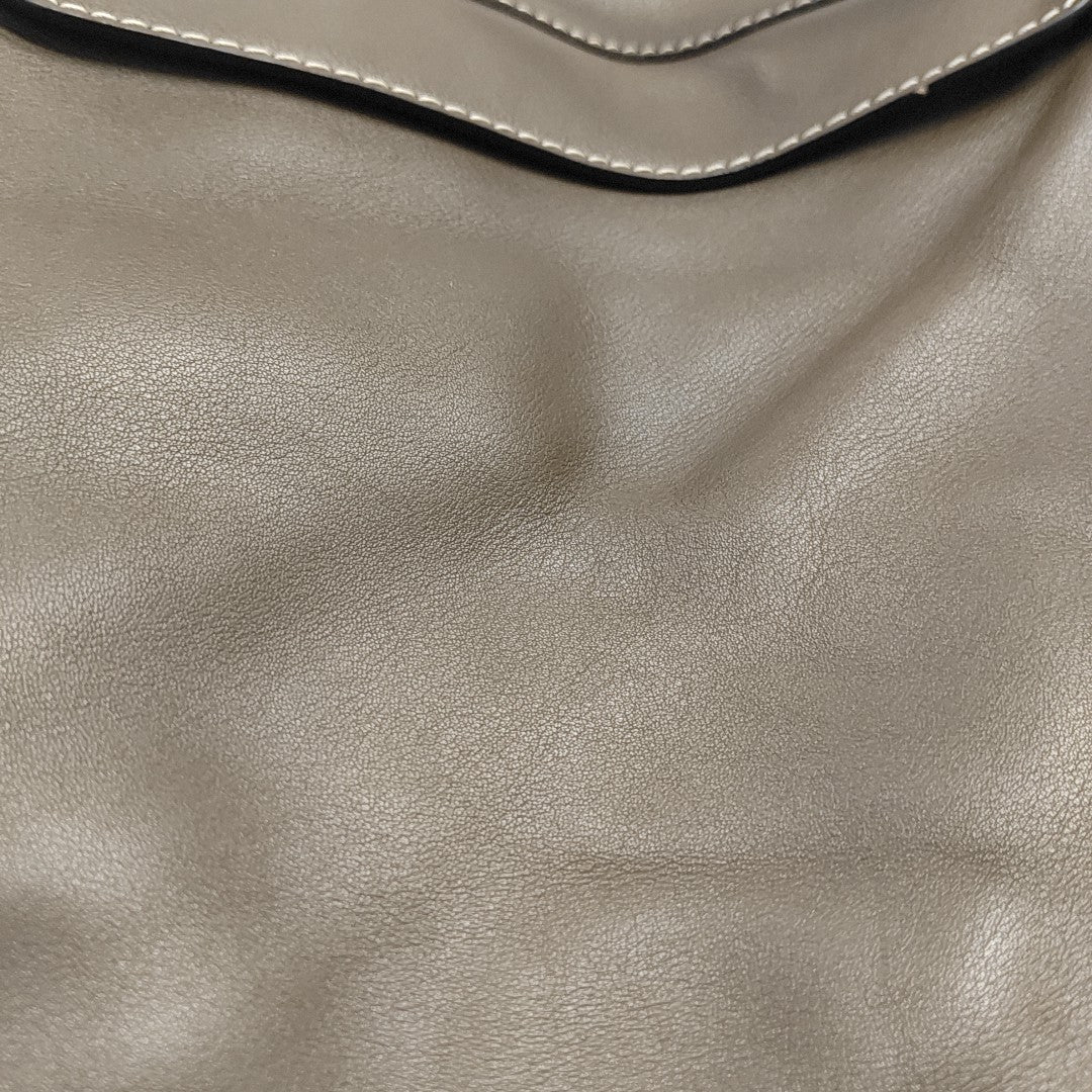 Calfskin Top Handle Bag Brown