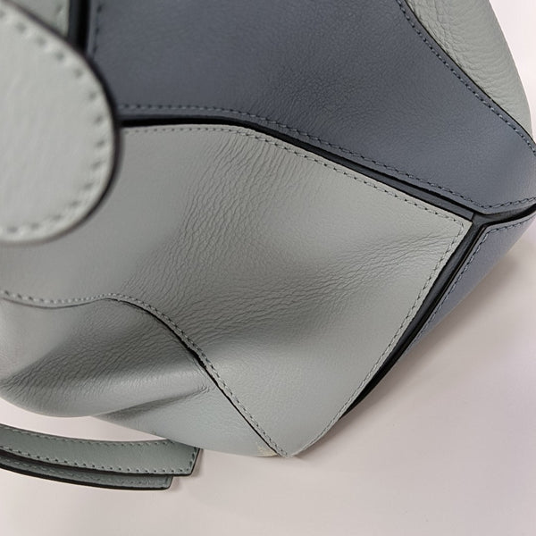 Puzzle Medium Calfskin Blue