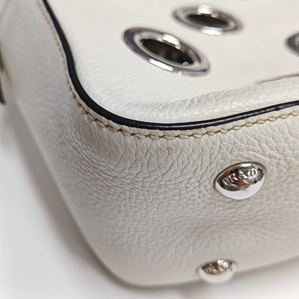 Calfskin Shoulder Bag White