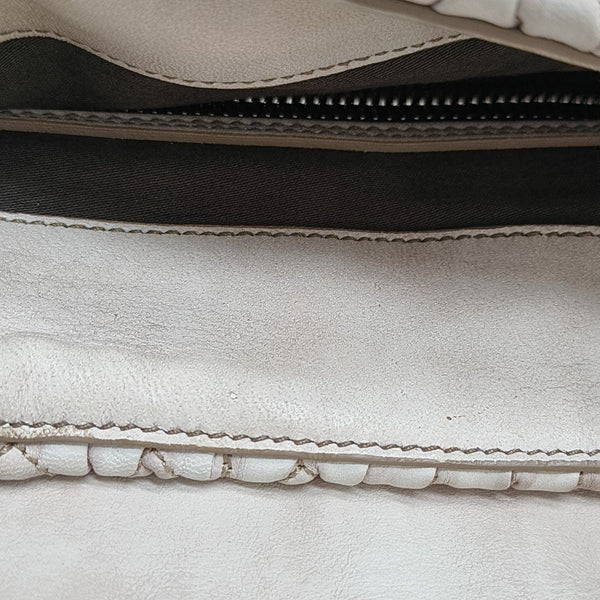 Calfskin Shoulder Bag White