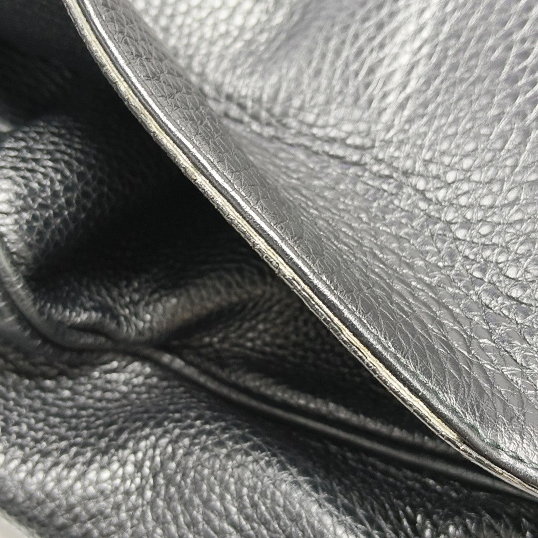 Calfskin Shoulder Bag Black