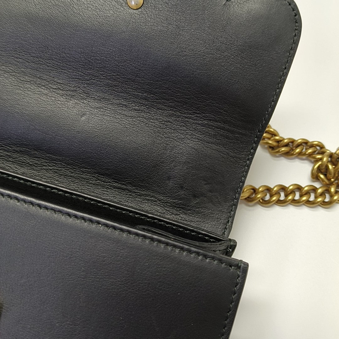 Calfskin Shoulder Bag Black
