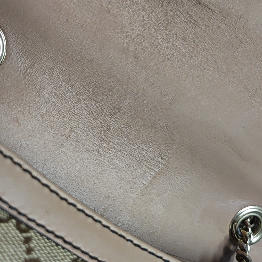 Emily Chain Monogram Fabric Brown