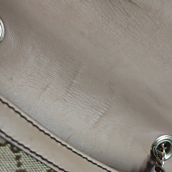 Emily Chain Monogram Fabric Brown