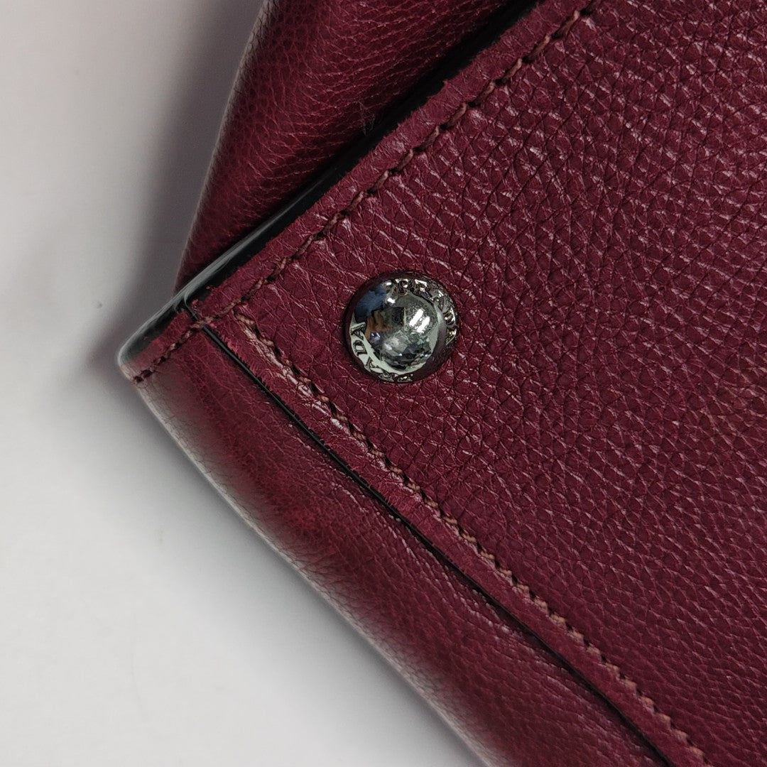 Calfskin Tote Bag Red