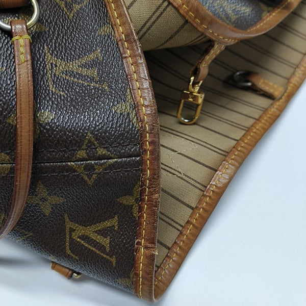 NEVERFULL MM Monogram Coated Canvas Brown