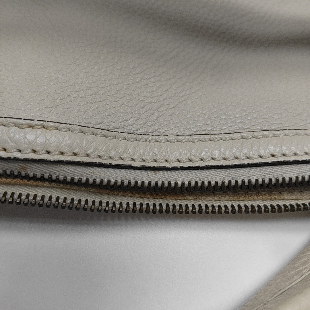 Calfskin Shoulder Bag White