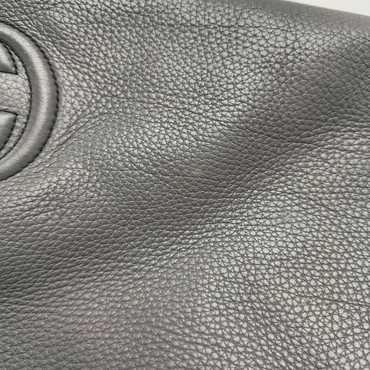 Calfskin Shoulder Bag Gray