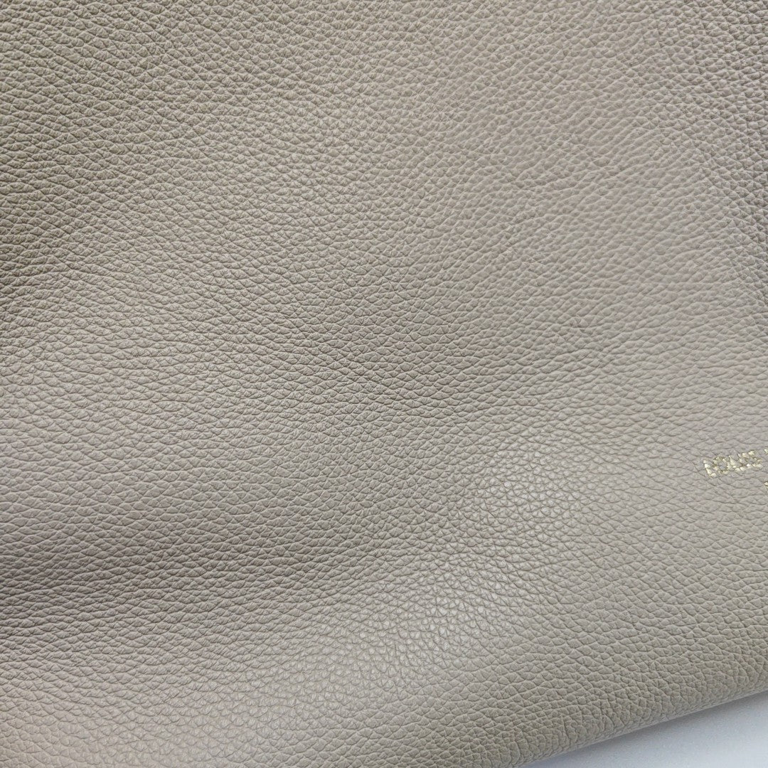 LOW KEY HOBO MM Monogram Calfskin Beige