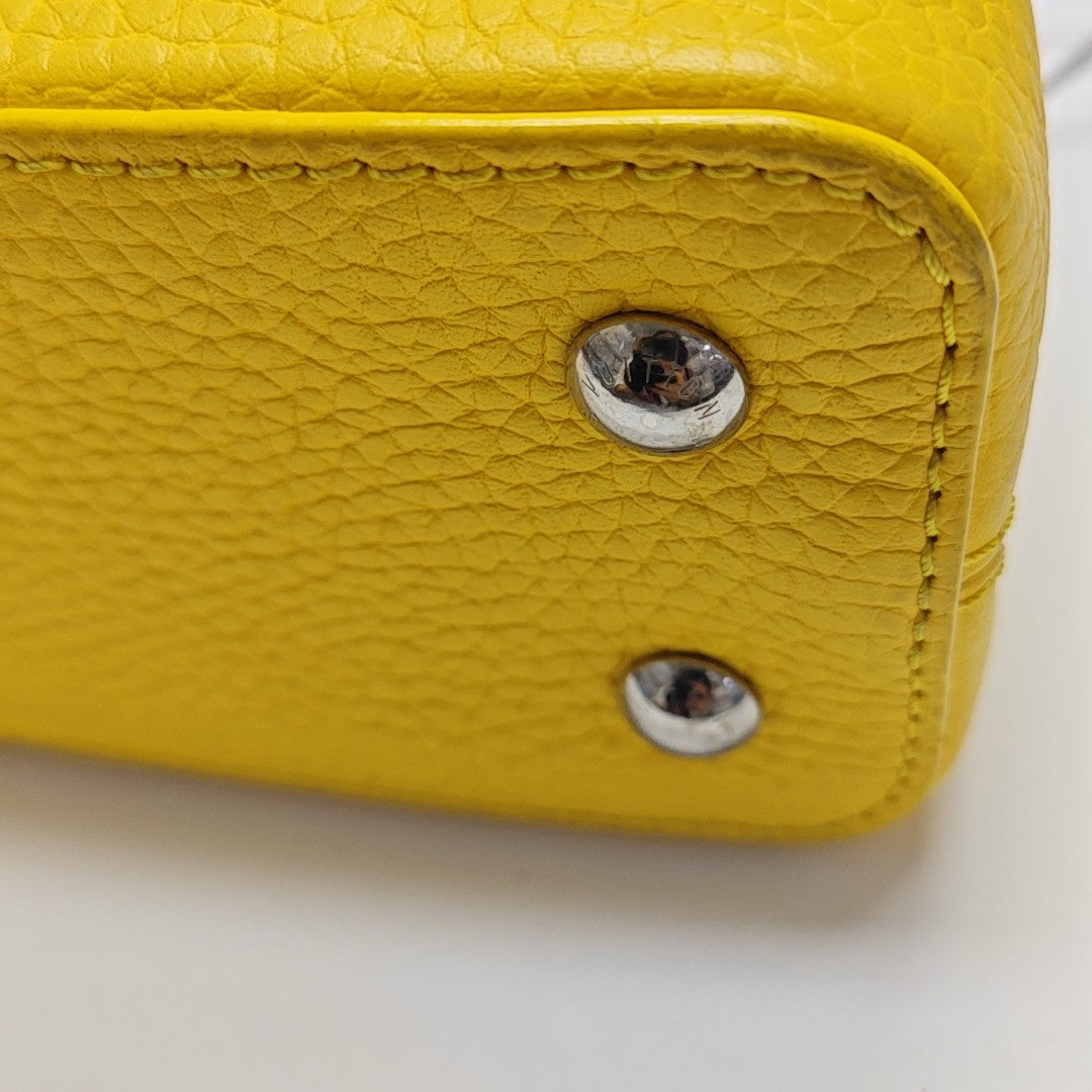 CAPUCINES Mini Calfskin Yellow