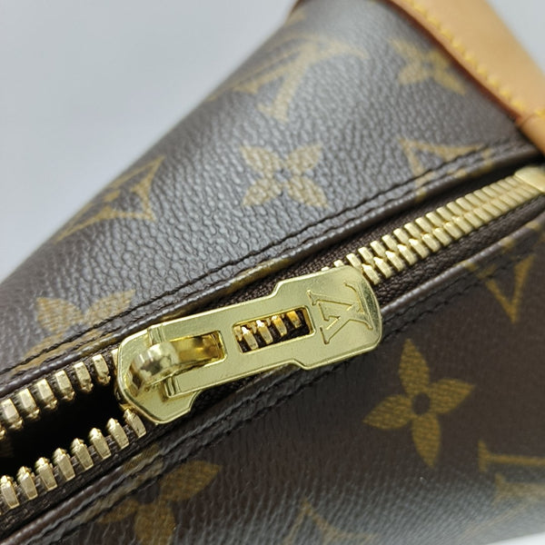 ALMA PM Monogram Coated Canvas Brown
