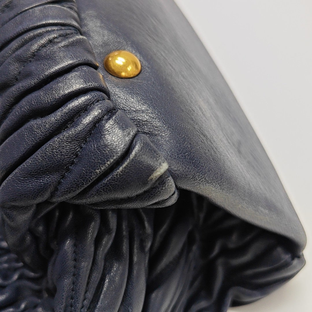 Avenue Quilted Lambskin Blue
