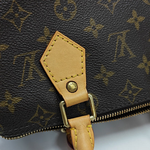SPEEDY 25 Monogram Coated Canvas Brown