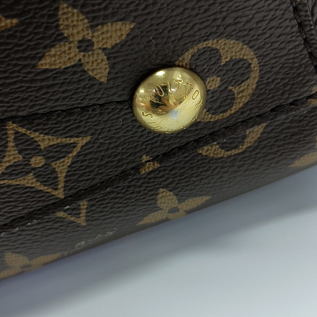 MONTAIGNE MM Monogram Coated Canvas Brown