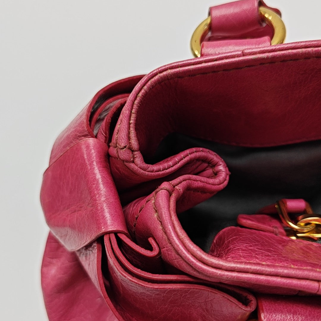 Miu Coffer Calfskin Red