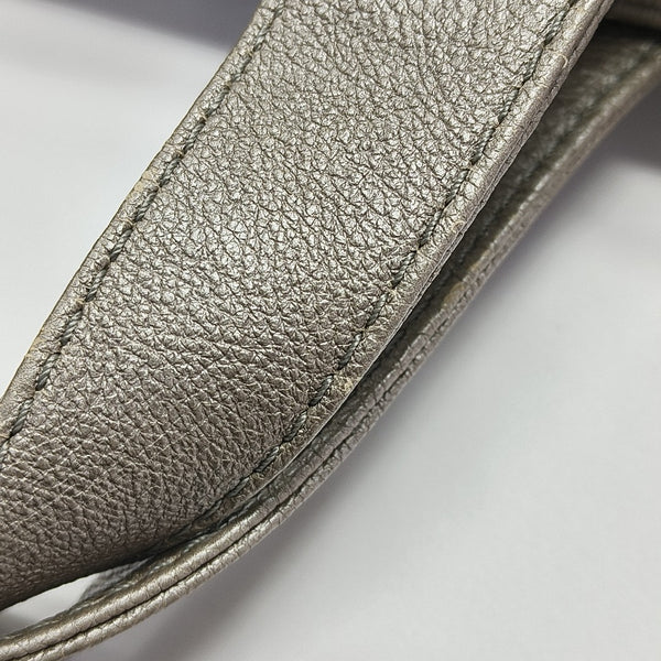 Quilted Calfskin Tote Bag Gray