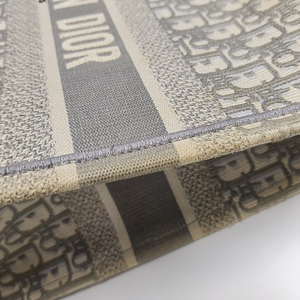 Book Tote Medium Oblique Canvas Gray