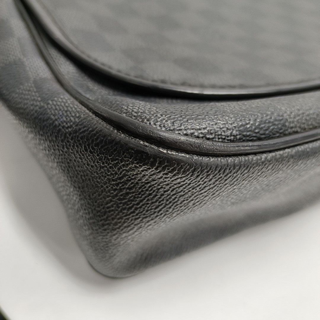 DANIEL Damier Graphite Coated Canvas Gray