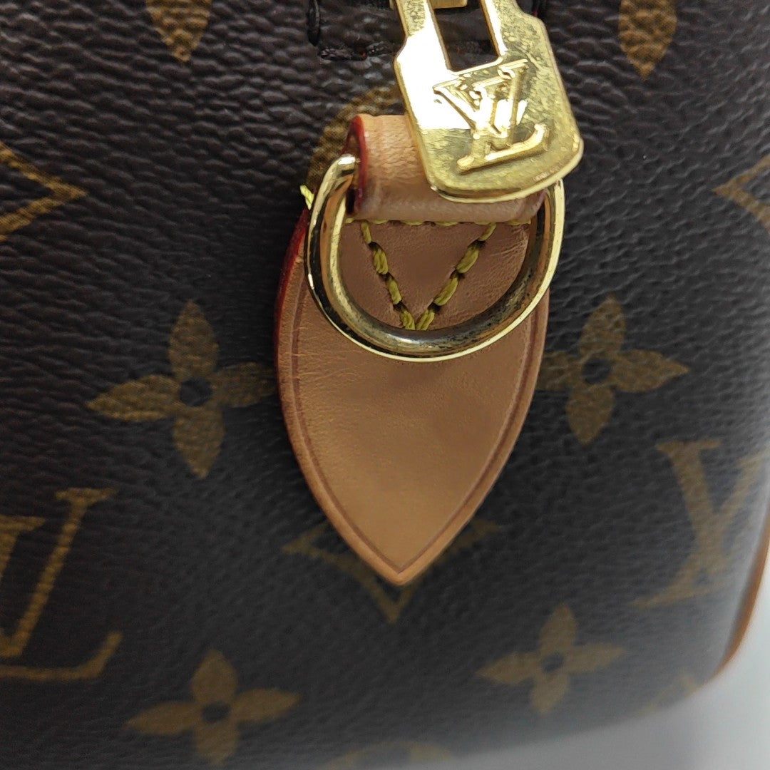 SPEEDY 20 Monogram Coated Canvas Brown