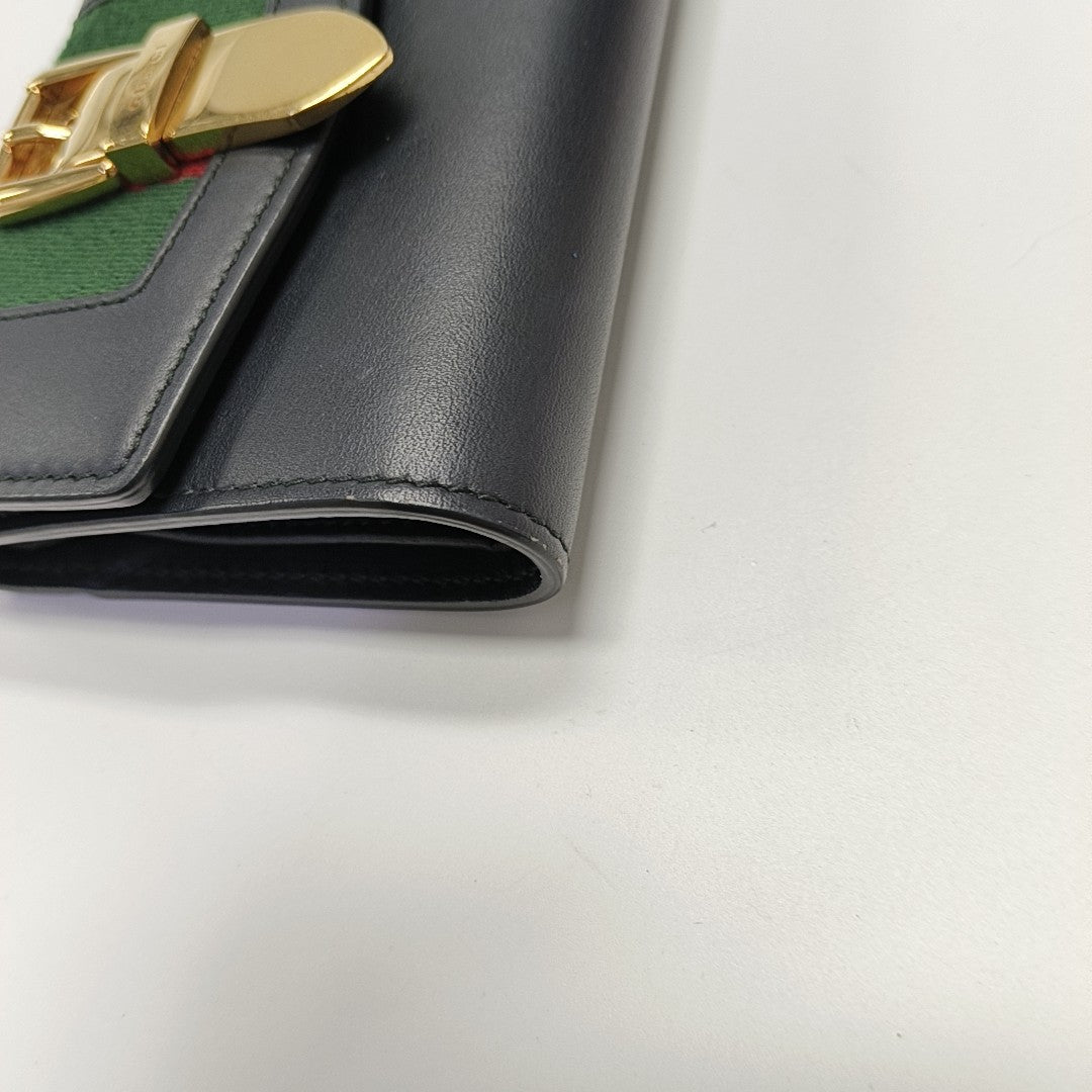 Sylvie Calfskin Black Wallet