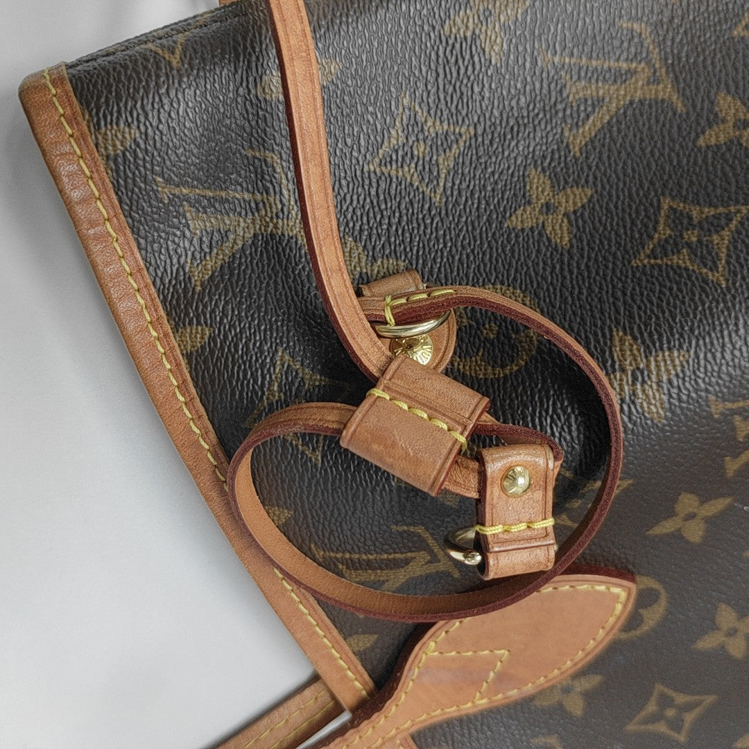 NEVERFULL MM Monogram Coated Canvas Brown