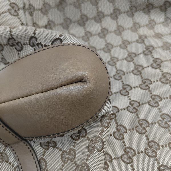 Monogram Canvas Tote Bag Beige
