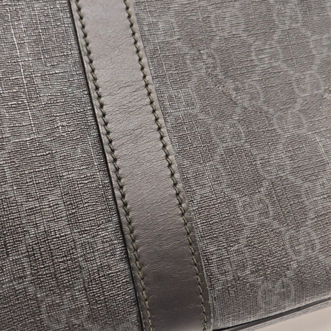 Monogram Coated Canvas Top Handle Bag Black