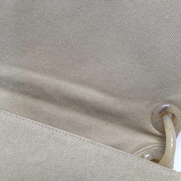 Fabric Shoulder Bag Beige