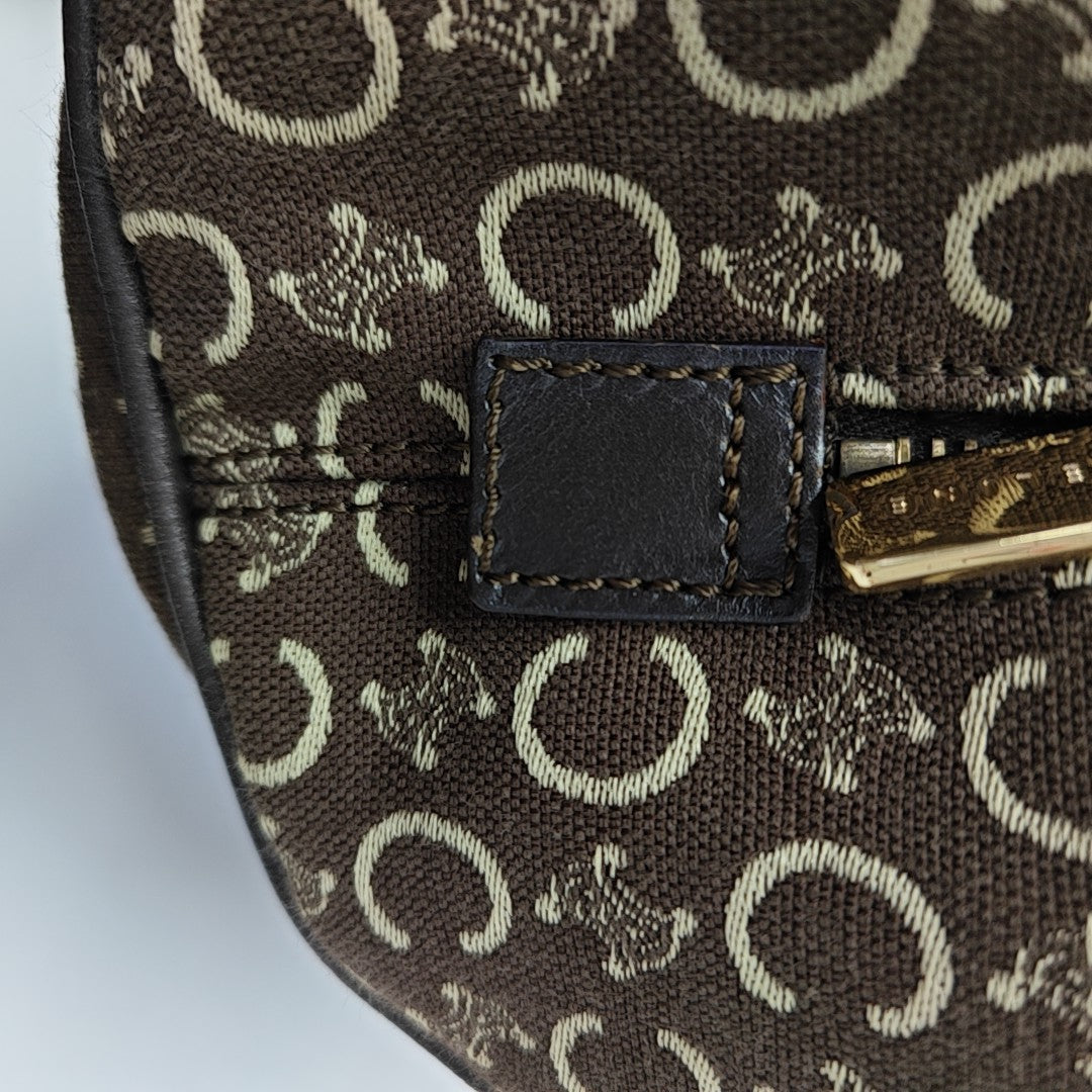 Canvas Top Handle Bag Brown