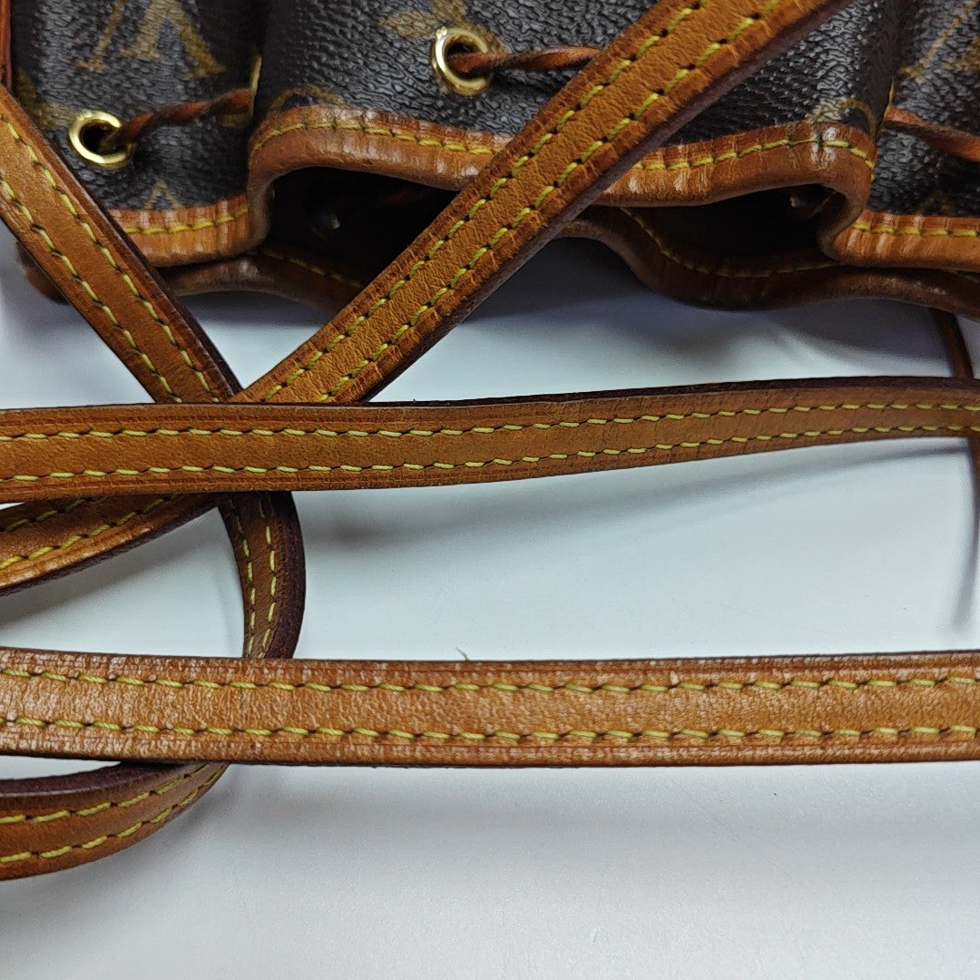 NÉONOÉ Nano Monogram Coated Canvas Brown