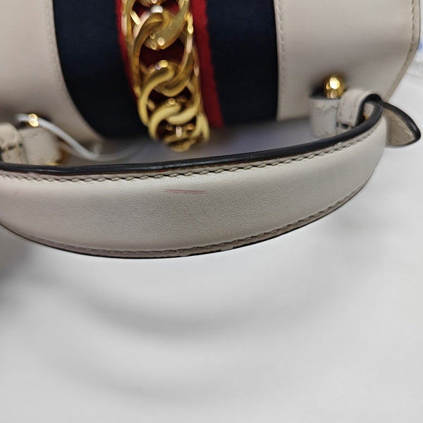 Sylvie Mini Calfskin White
