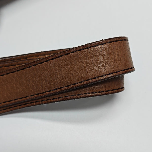 Calfskin Top Handle Bag Brown