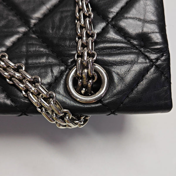 2.55 Maxi Quilted Calfskin Black