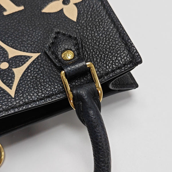 SAC PLAT Mini Monogram Calfskin Black
