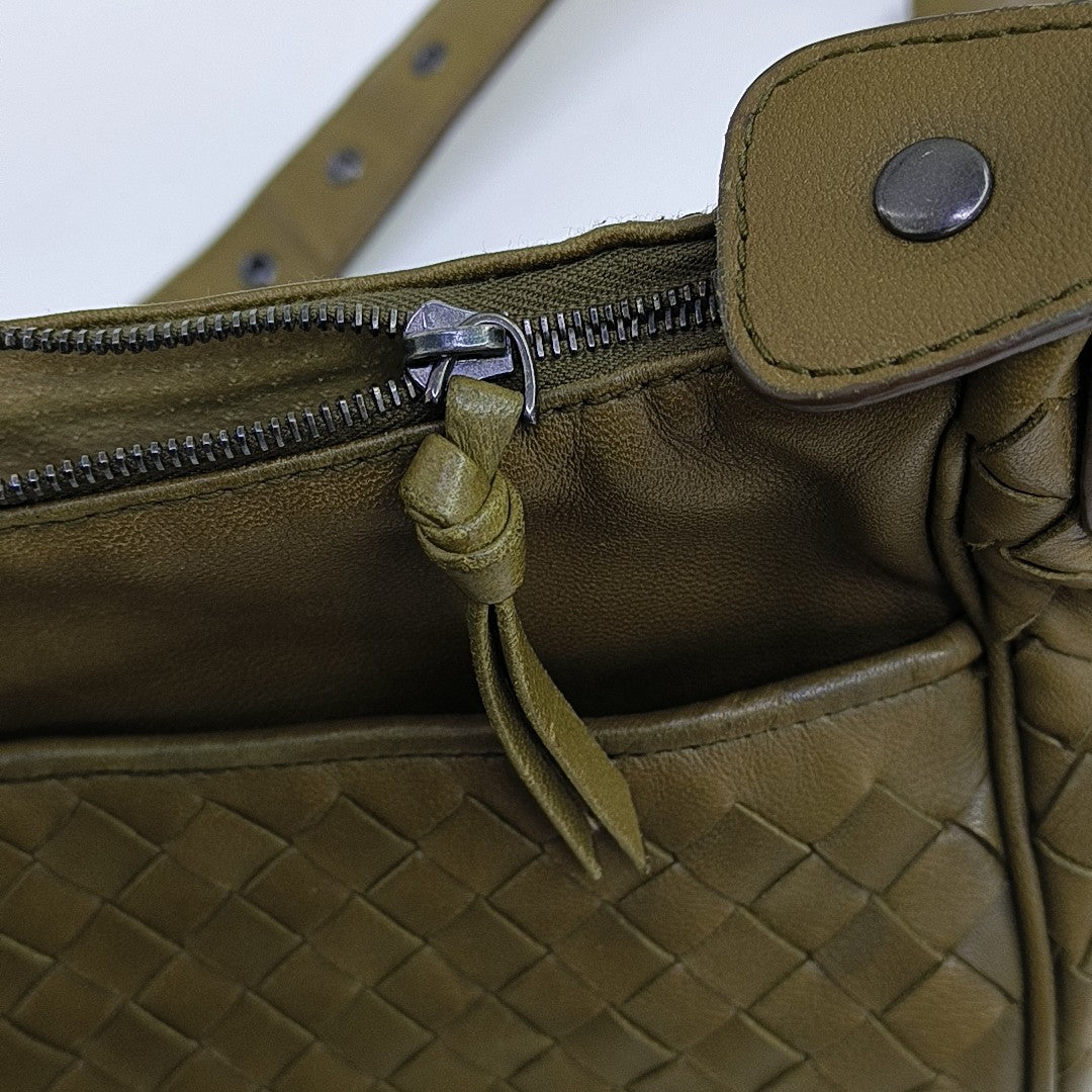 Lambskin Crossbody Bag Green