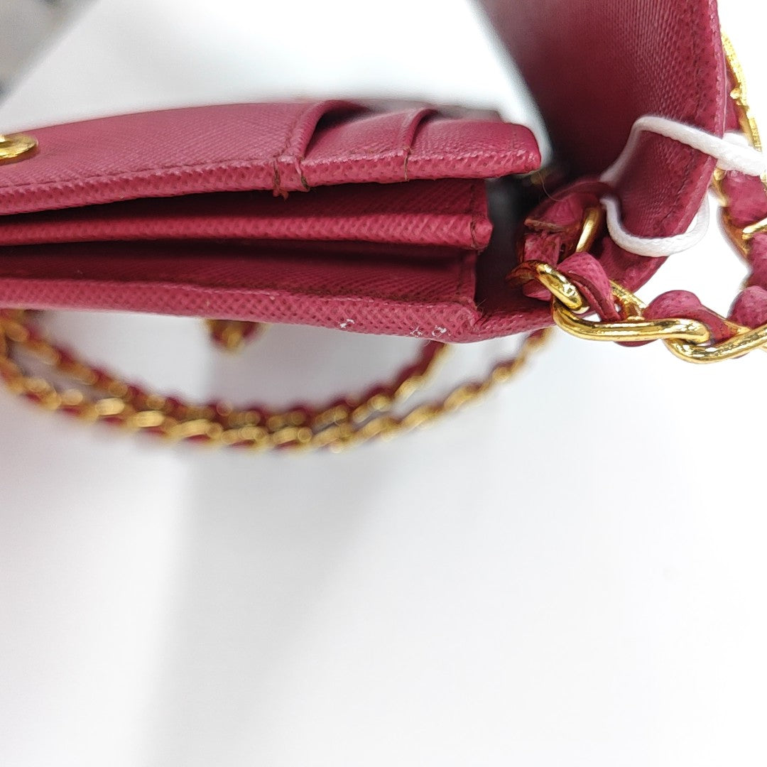 Calfskin Shoulder Bag Red