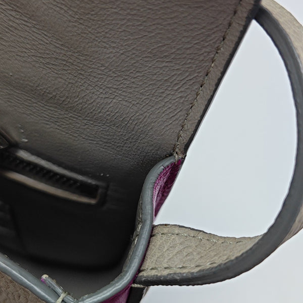 TROTTEUR Small Calfskin Gray