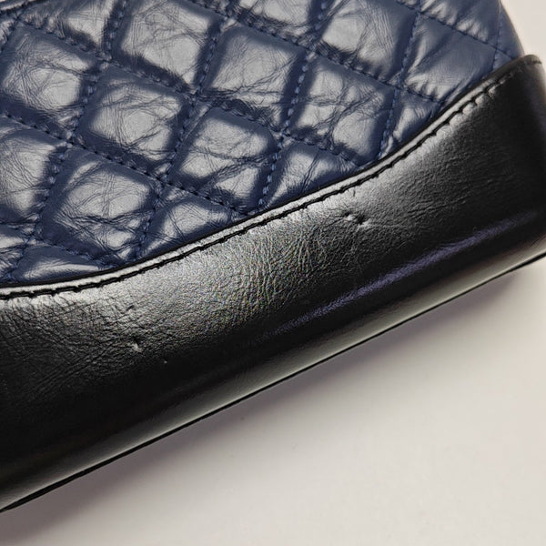 GABRIELLE Mini Quilted Calfskin Blue