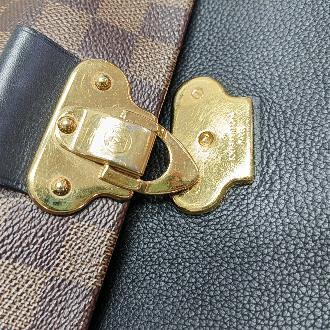 VAVIN PM Damier Ebene Coated Canvas Brown