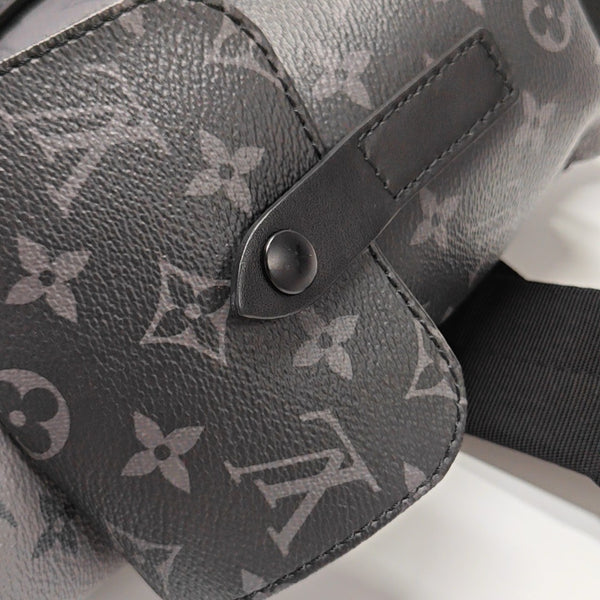 CHRISTOPHER PM Monogram Coated Canvas Gray