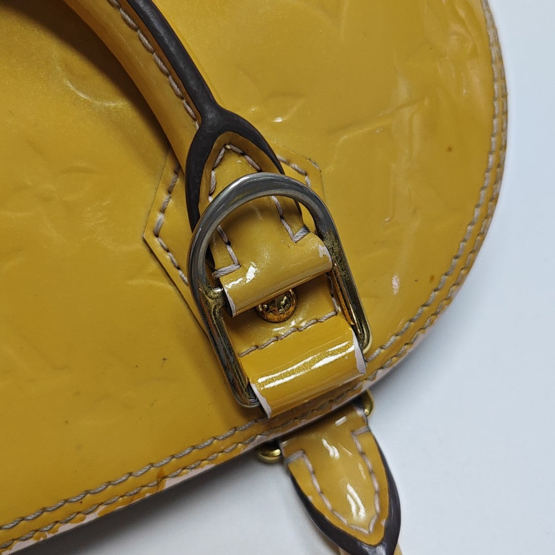 ALMA BB Monogram Patent Leather Yellow